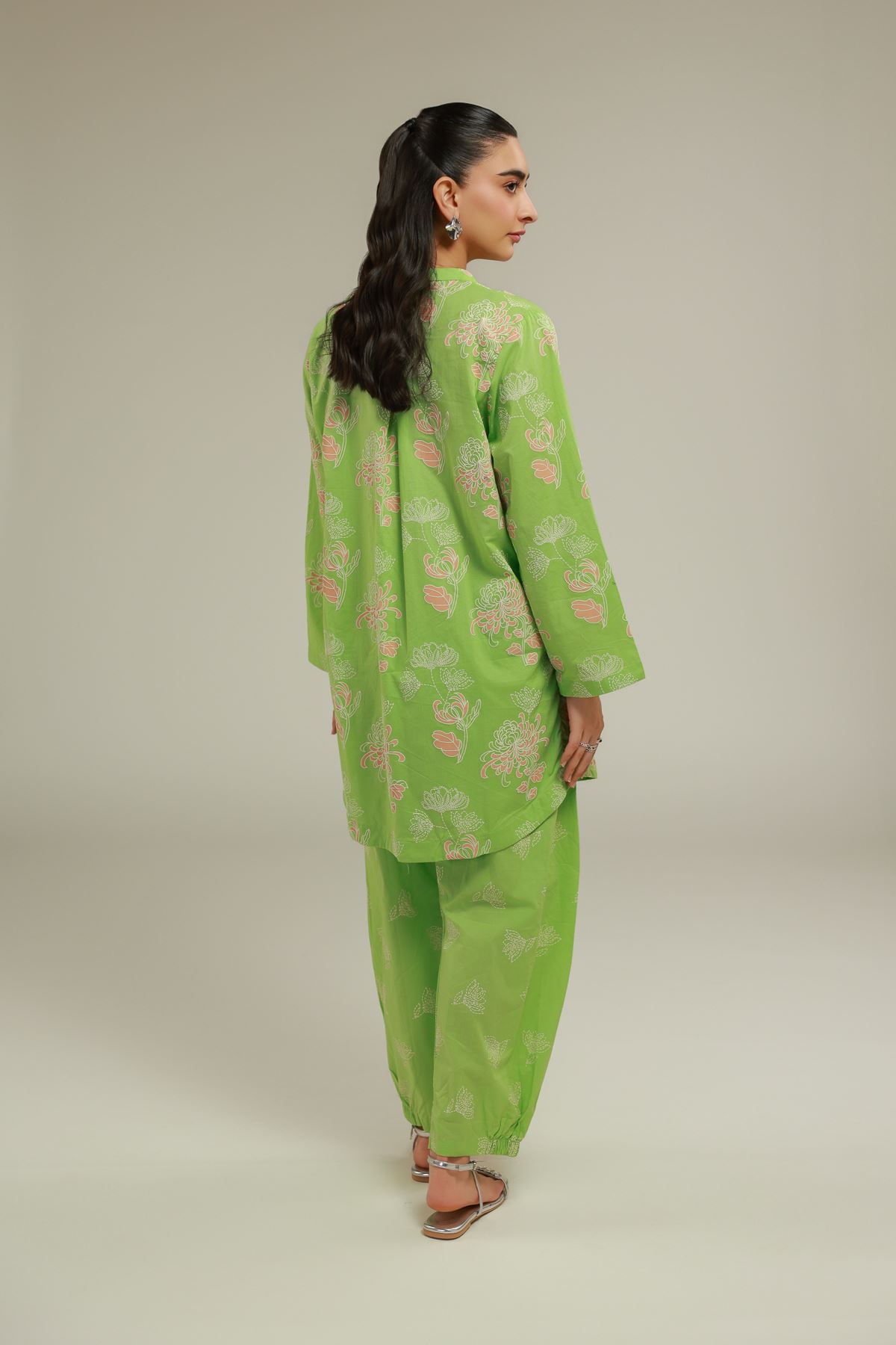 Cambric Green Cambric Kurta - 1-26-145-A-C-VG