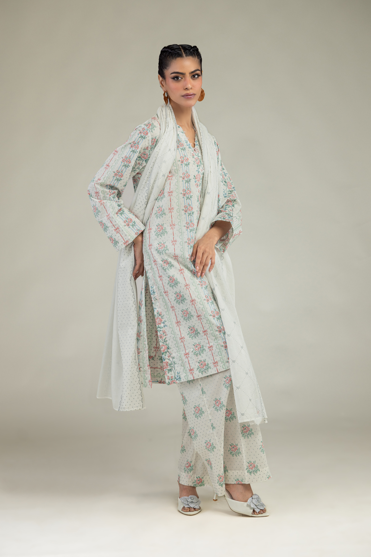 Printed Lawn Lawn Dupatta - 1-26-236-A-A1-VG