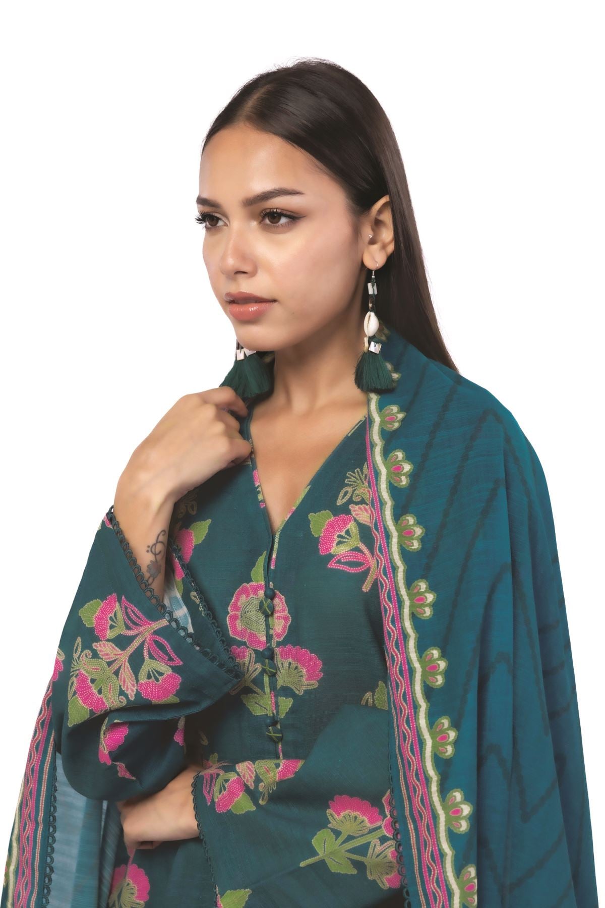 Printed Khaddar Tailored 3 Piece - MT17BST-VG