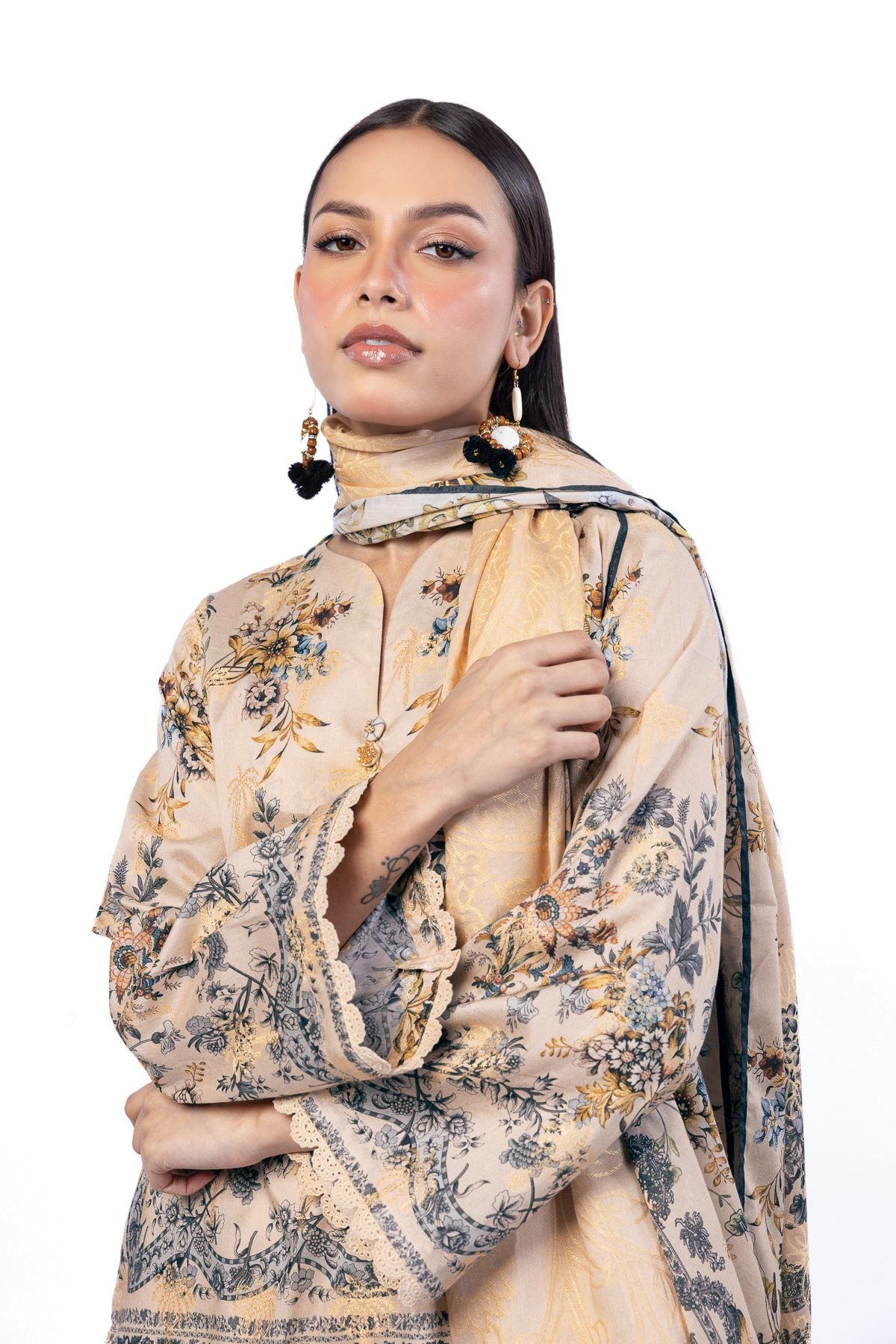 Printed Jacquard Fabrics 3 Piece - A22-26-121FH2-VG