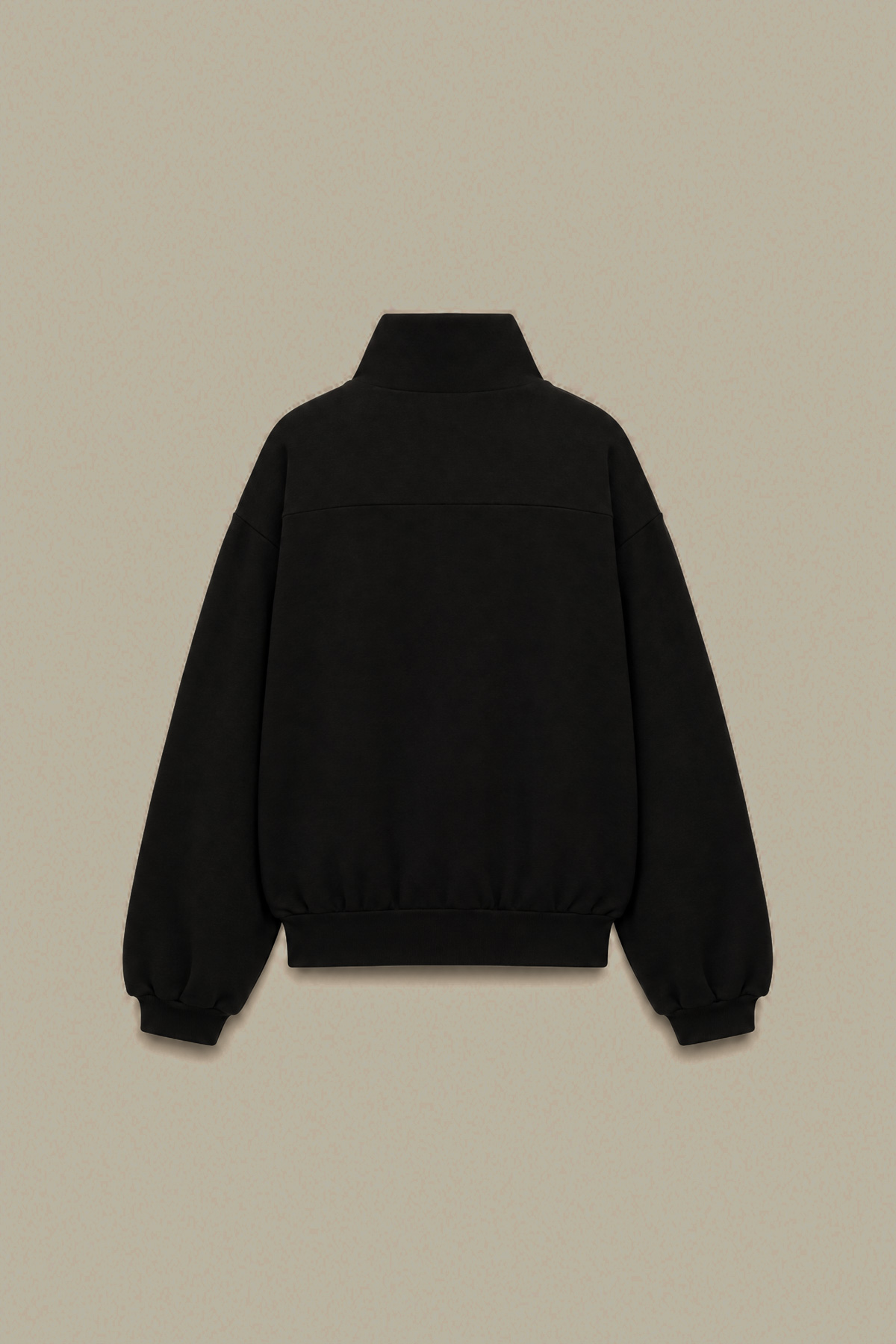 Dyed Textured Cotton Black Cotton Sweatshirt - 2-26-308-A-G1-VG