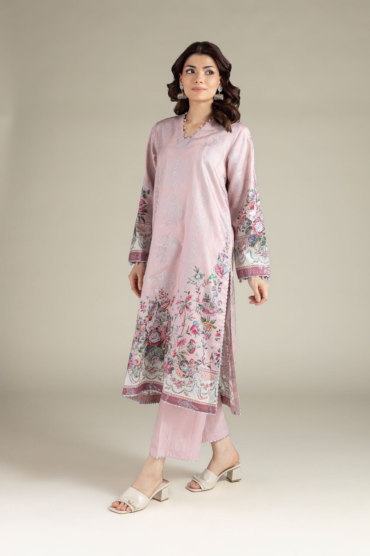 Printed Jacquard Fabrics 2 Piece | Top and Bottom - A113-26-106EC2-VG