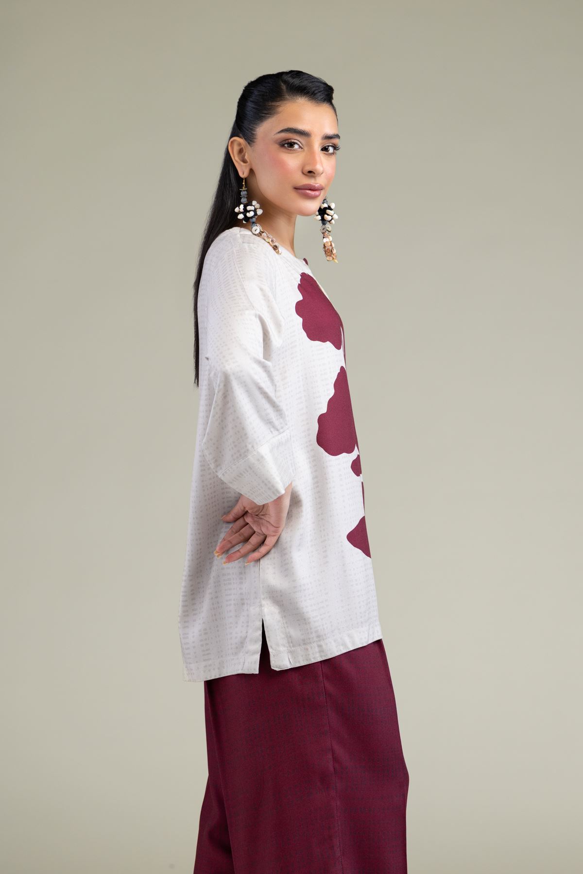 Printed Viscose Crepe Floral Viscose Shirt - 6-26-206-A-A1-VG