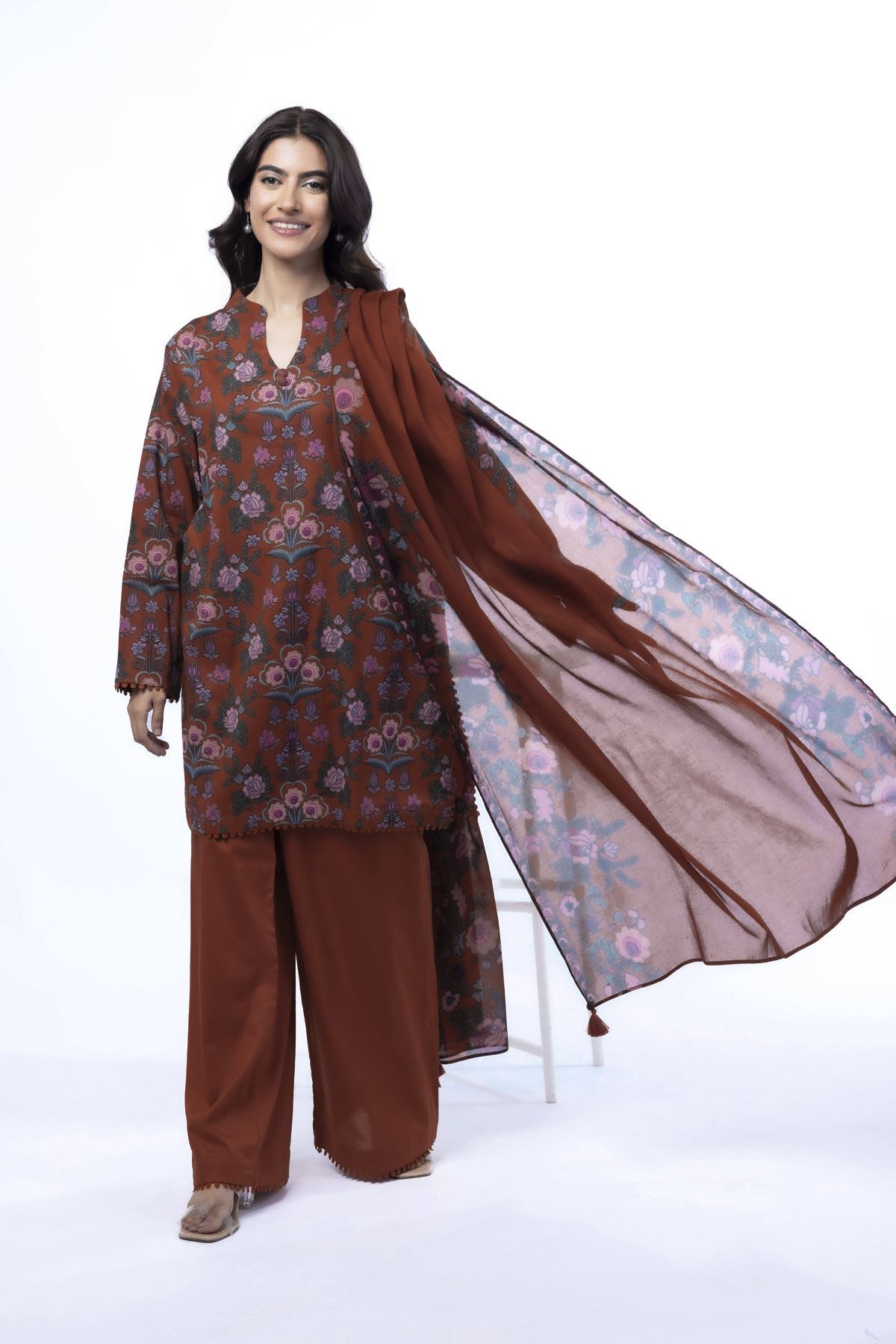 Printed Cotton Fabrics 3 Piece - 1001902031