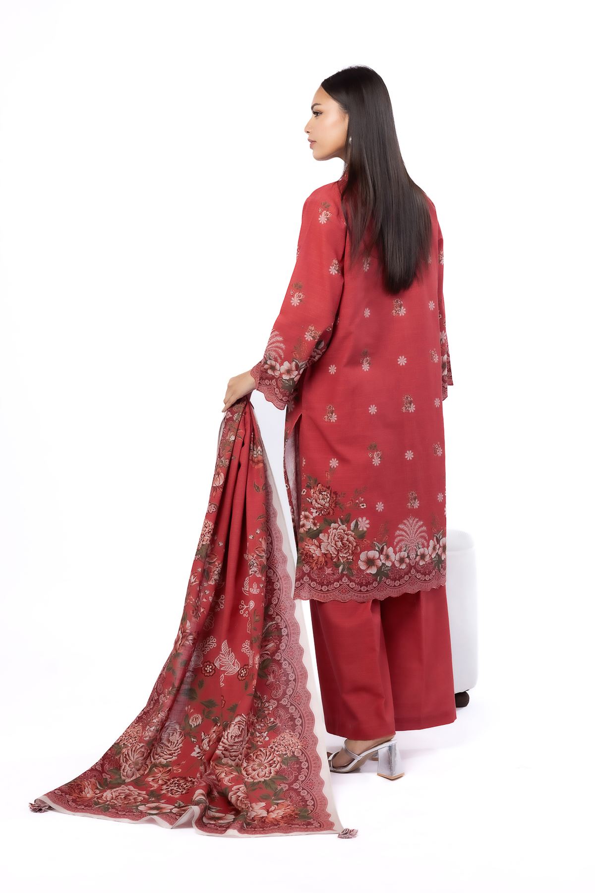 Printed Khaddar Tailored 3 Piece - LKN71BST-VG