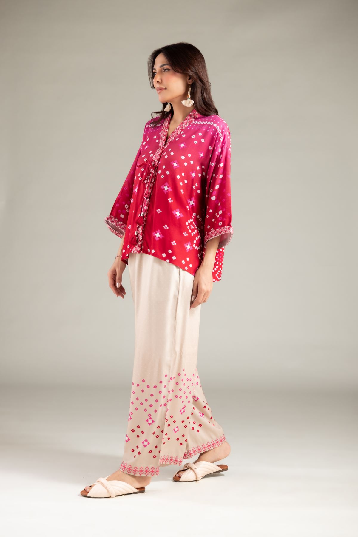 Embroidered Viscose Crepe Tunic - 6-26-101-A-F-VG