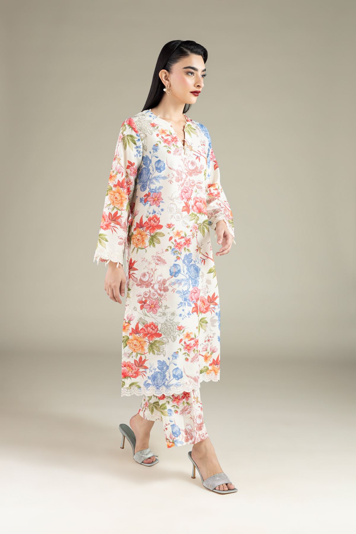 Embroidered Mesuri Kurta - 1-26-101-A-D-VG