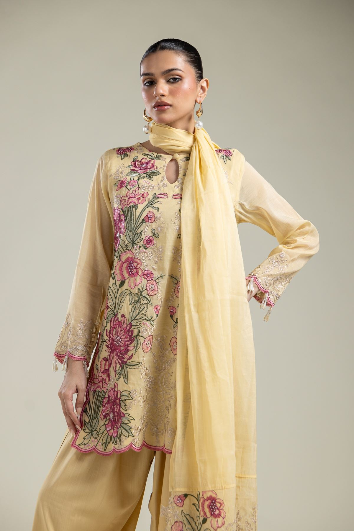 Paper Silk Short Silk Kurta - 25-09-10E4-10BA-VG