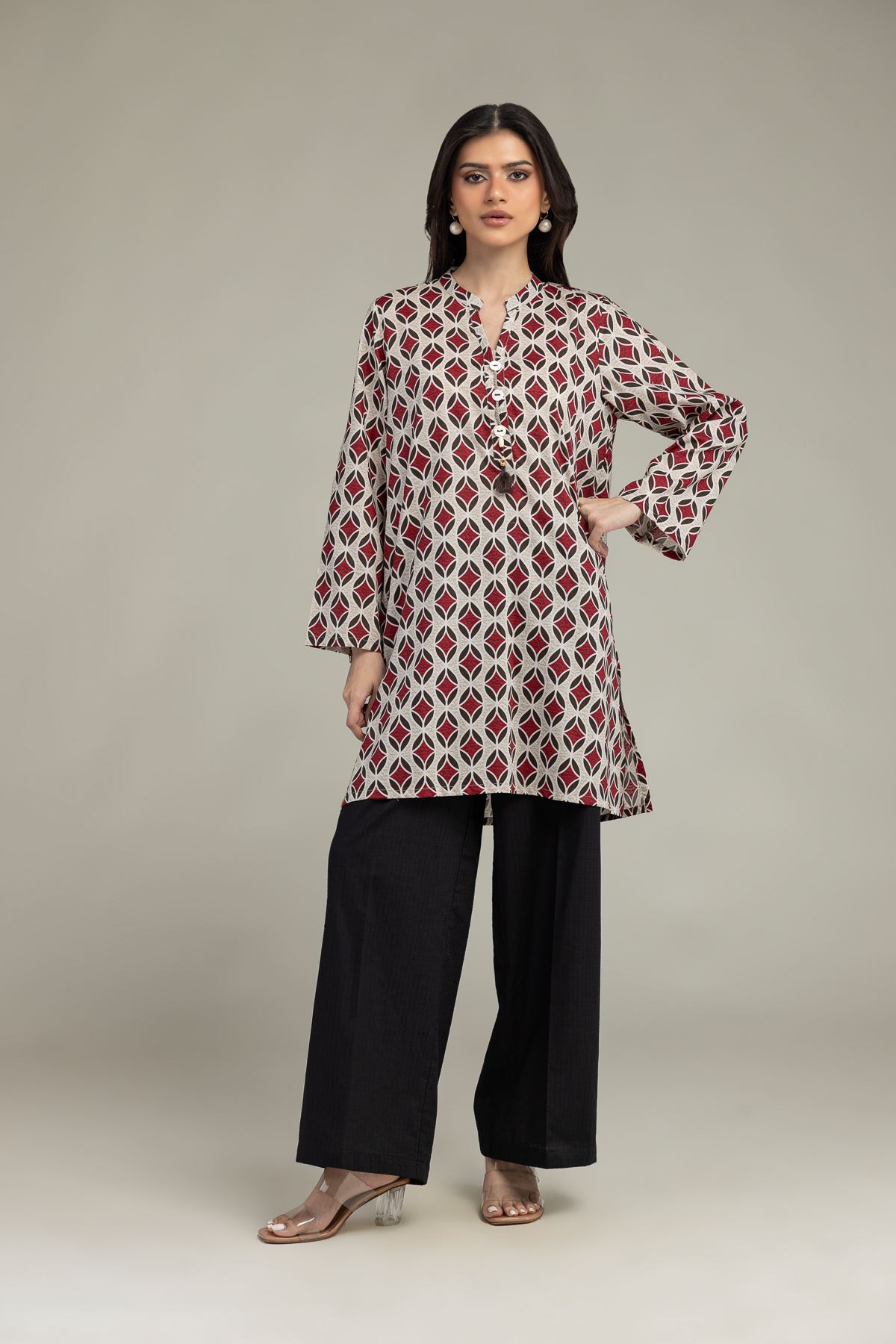 Printed Cambric Cambric Tailored 1-Piece - 1-26-102-A-F-VG