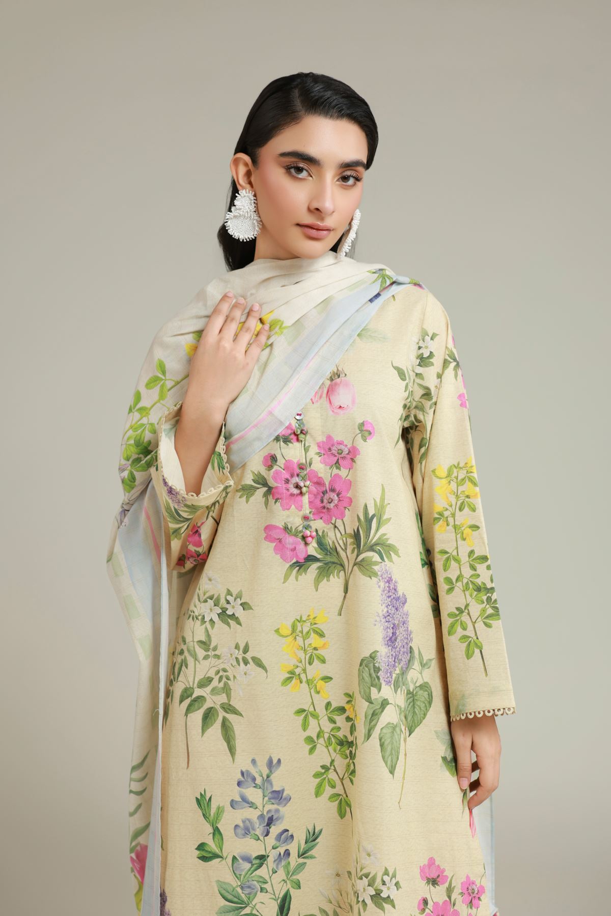 Printed Messuri Floral 3-Piece Suit - T-A22-26-103FA1-VG