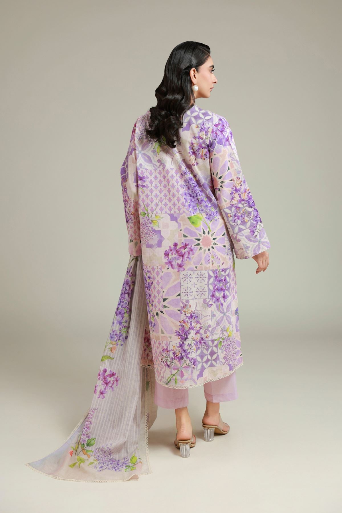 Printed Messuri Fabrics 3 Piece - T-A113-26-110EB1-VG