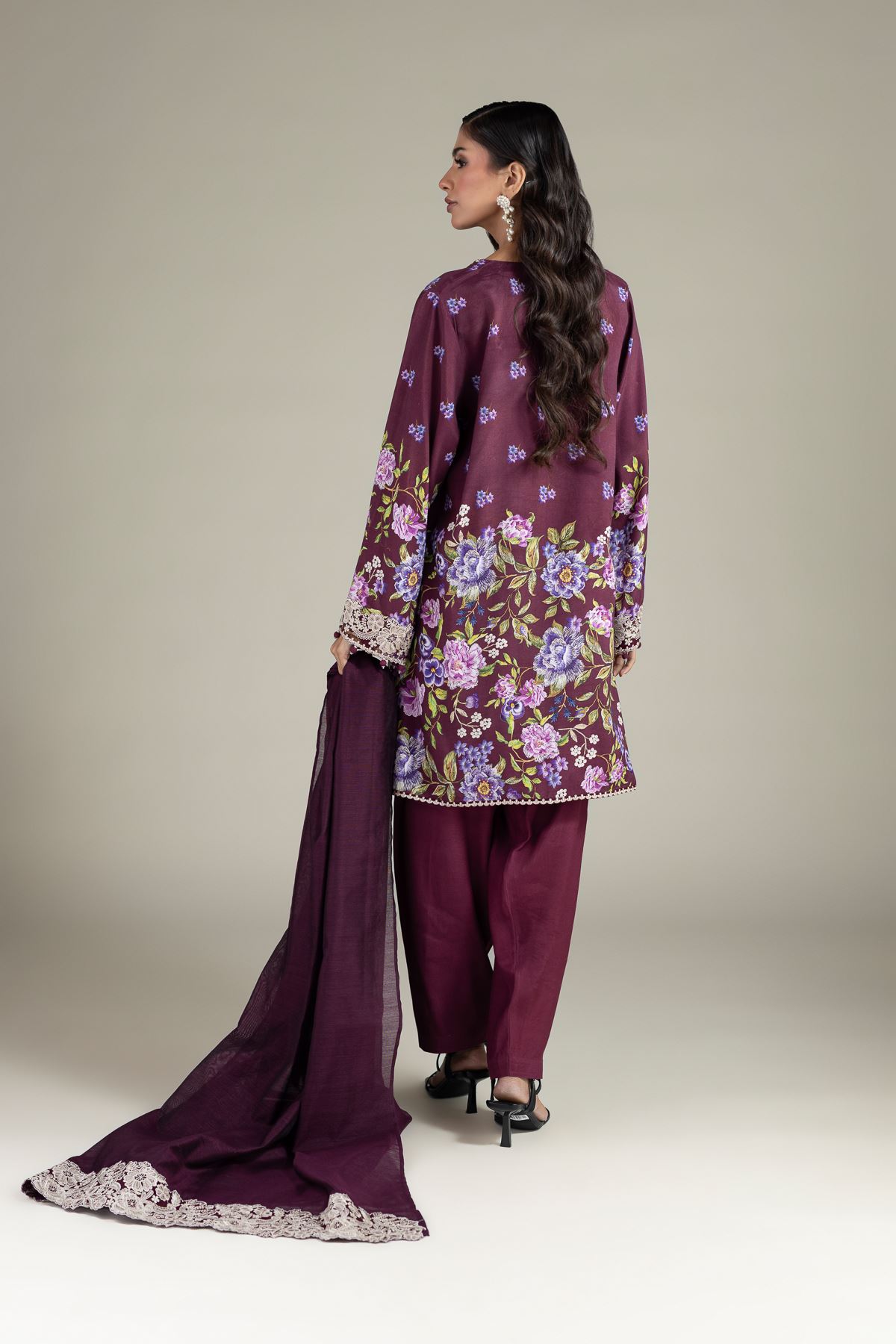 Embroidered Raw Silk Silk 2-Piece Tailored - 1-26-250-B-H1-VG