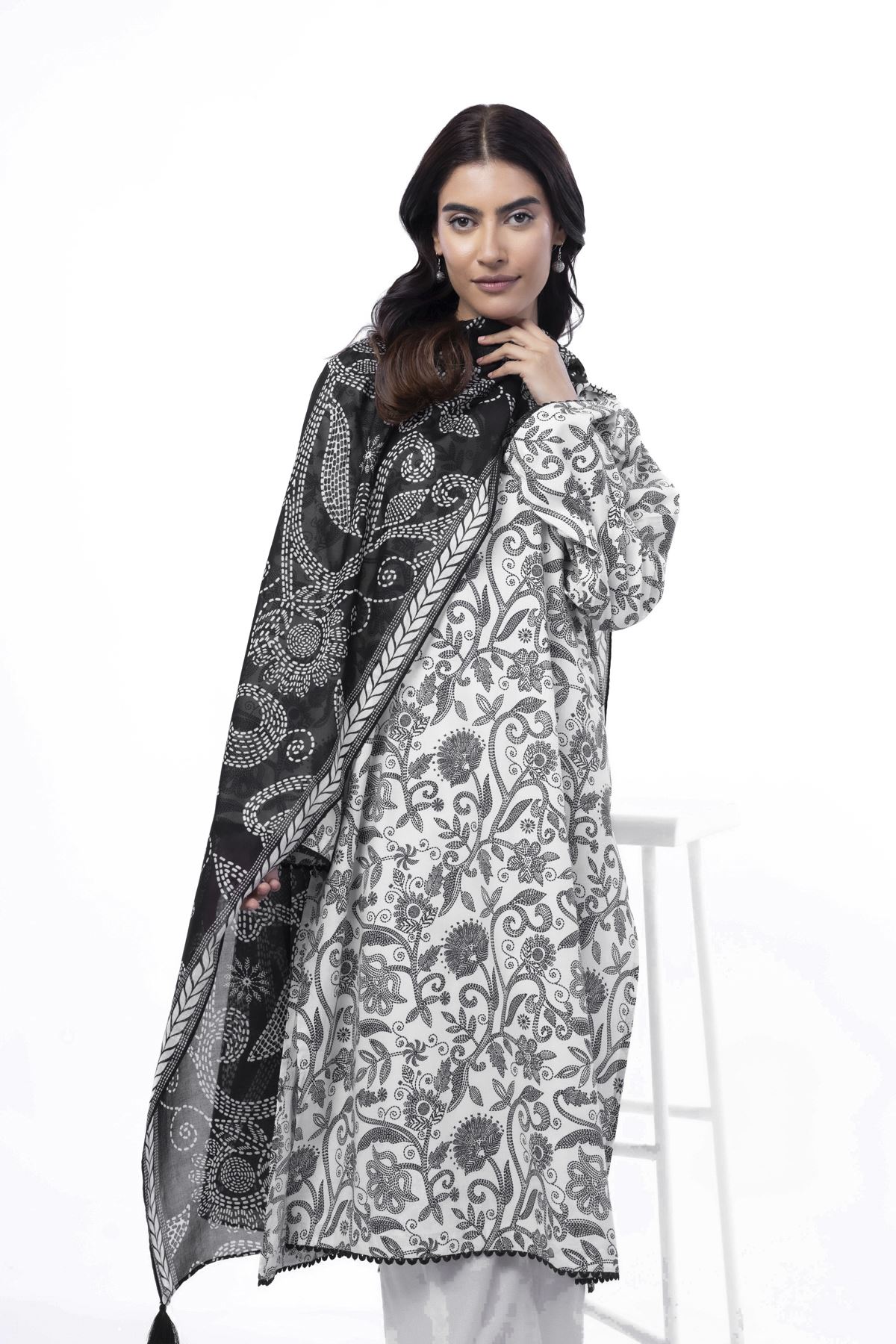 Printed Cotton Fabrics 3 Piece - 1001902030