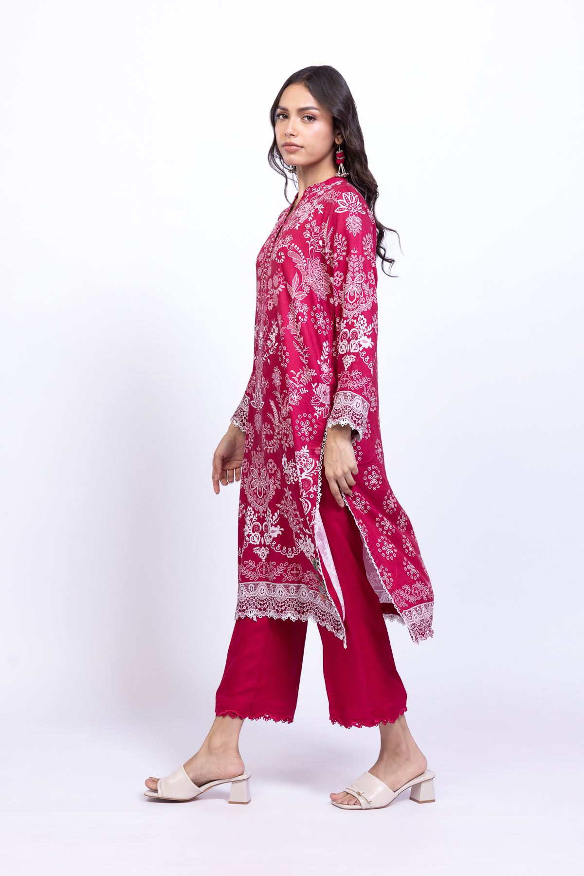 Dyed Satin Pants - 25-09-9S4-05BB-VG