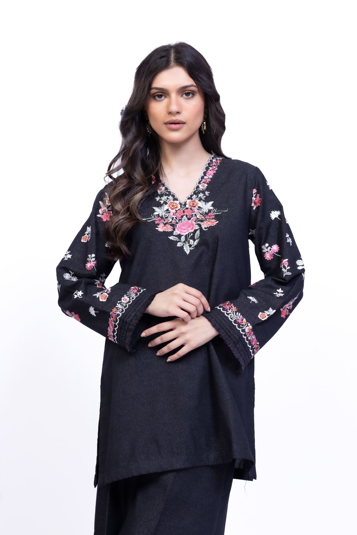 Embroidered Karandi Kurta - 25-09-11E5-02TA-VG