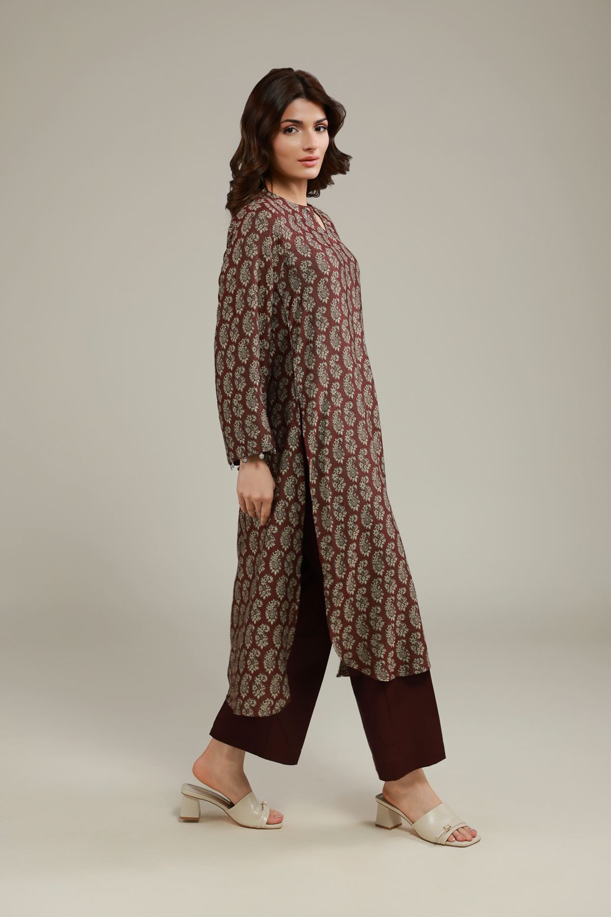 Dyed Jacquard Pants - 25-10-12E3-05TA-VG