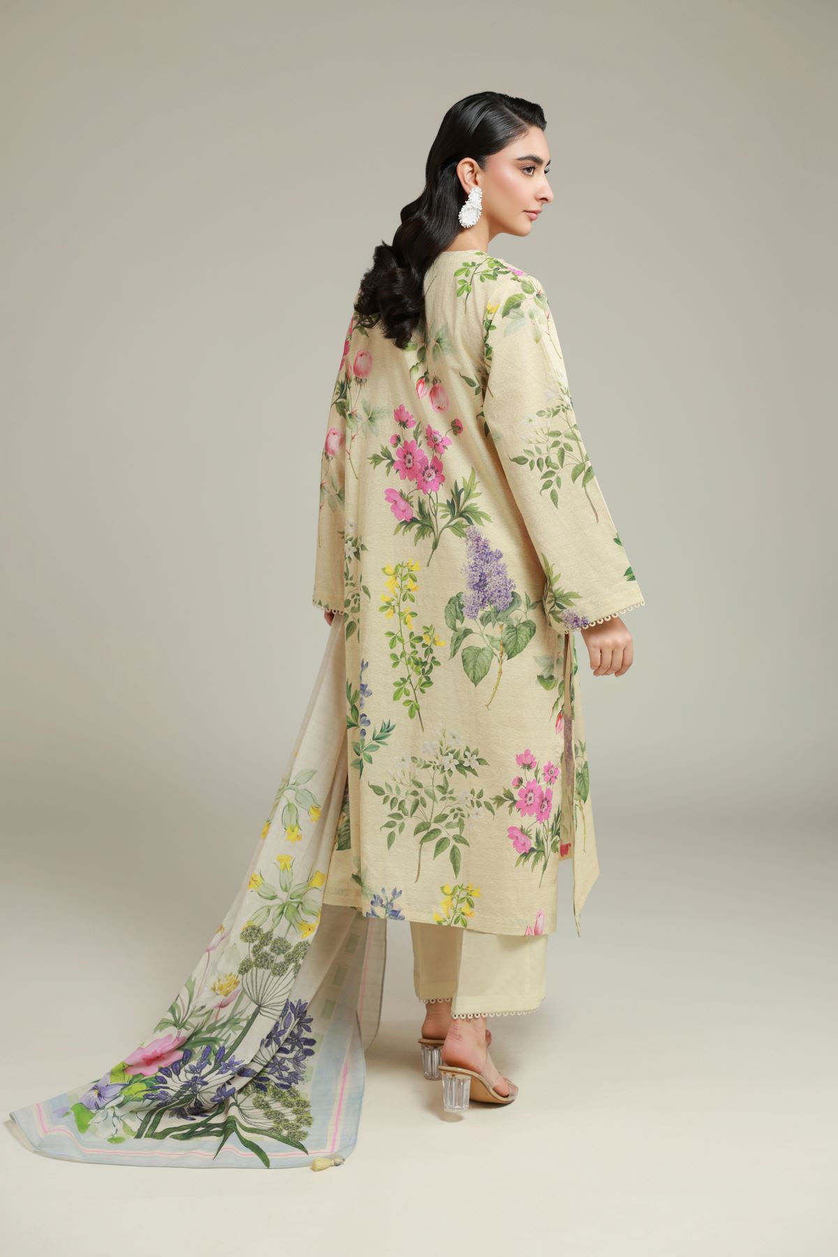 Printed Messuri Floral 3-Piece Suit - T-A22-26-103FA1-VG