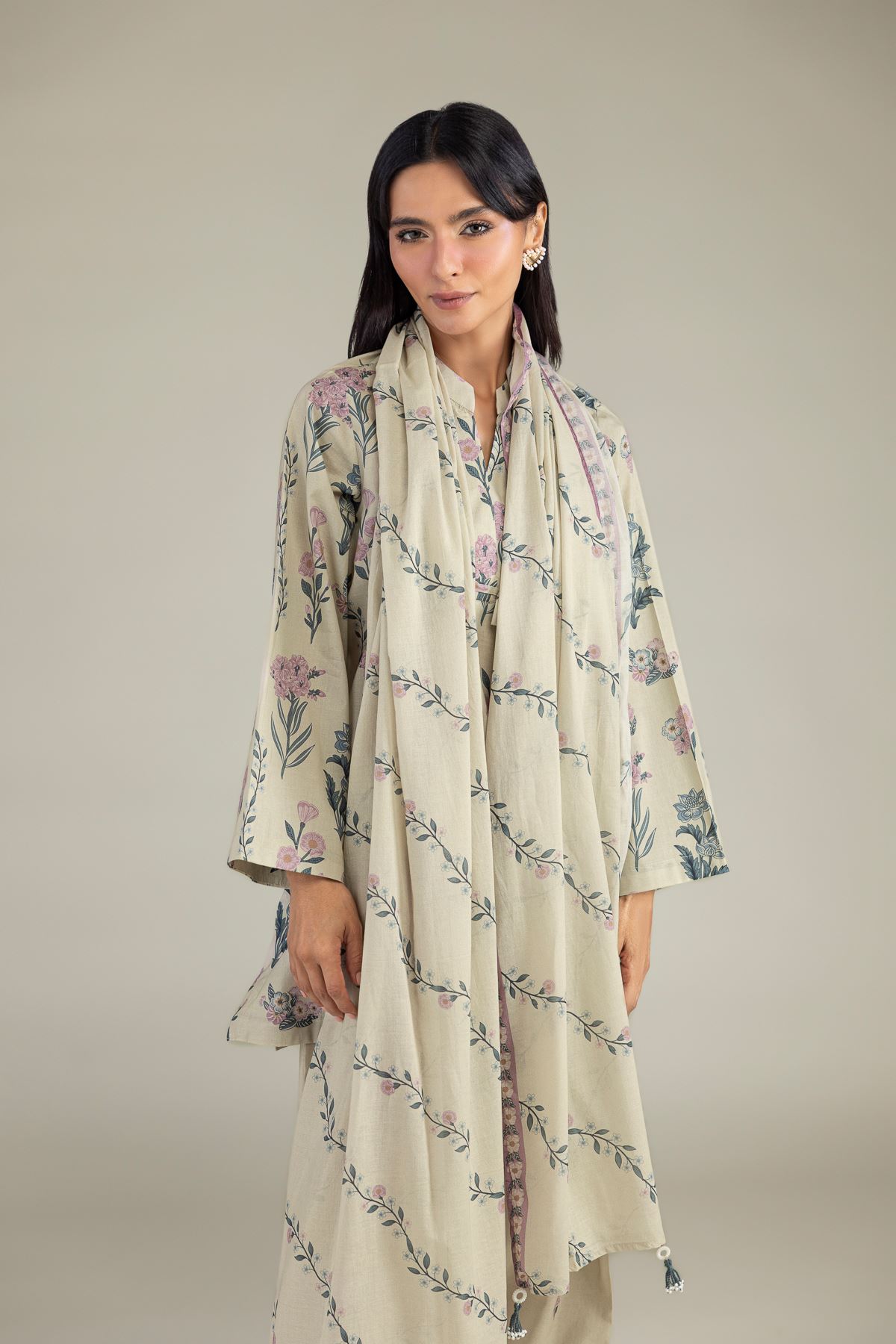 Printed Lawn Printed Lawn Dupatta - 1-26-102-A-F-VG