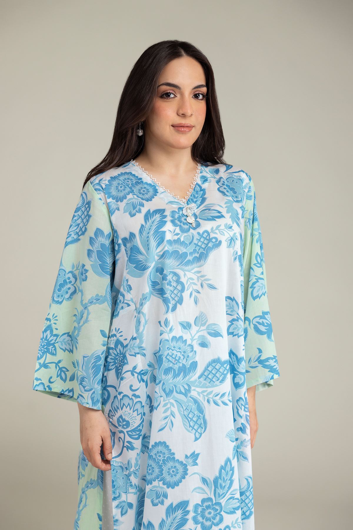 Printed Lawn Fabrics 2 Piece | Top and Bottom - A11-26-210FE1-VG