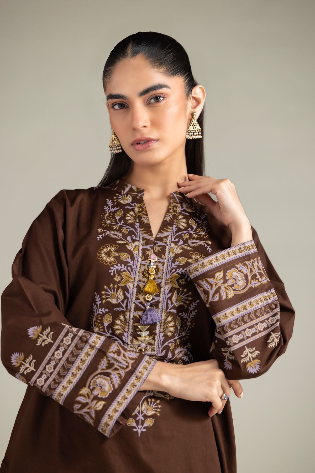 Cambric Kurta - 1-26-143-A-F-VG