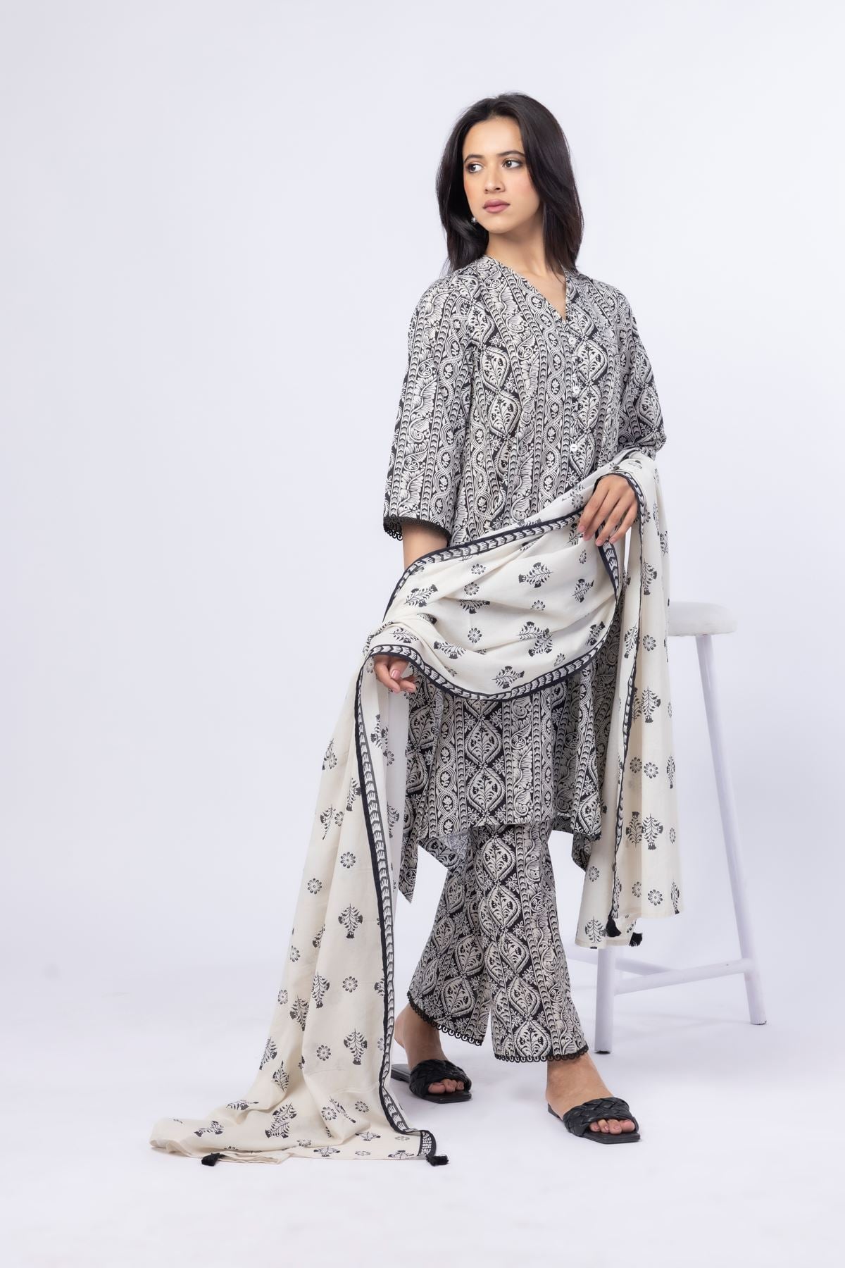 Printed Cambric Pants - 25-04E41-06BB-VG