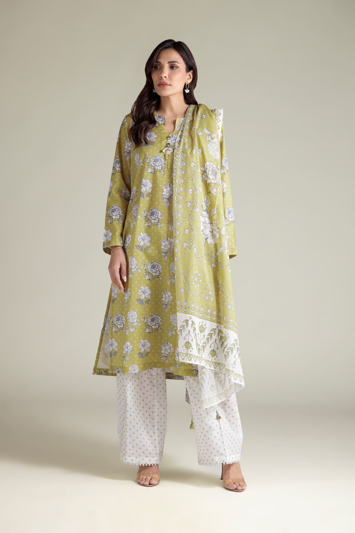 Printed Lawn Lawn Tailored 3-piece - T-A11-26-118FI2-VG