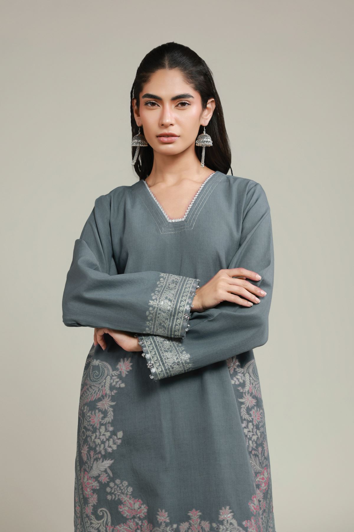 Dyed Jacquard Fabrics 2 Piece | Top and Bottom - A22-26-118FE2-VG