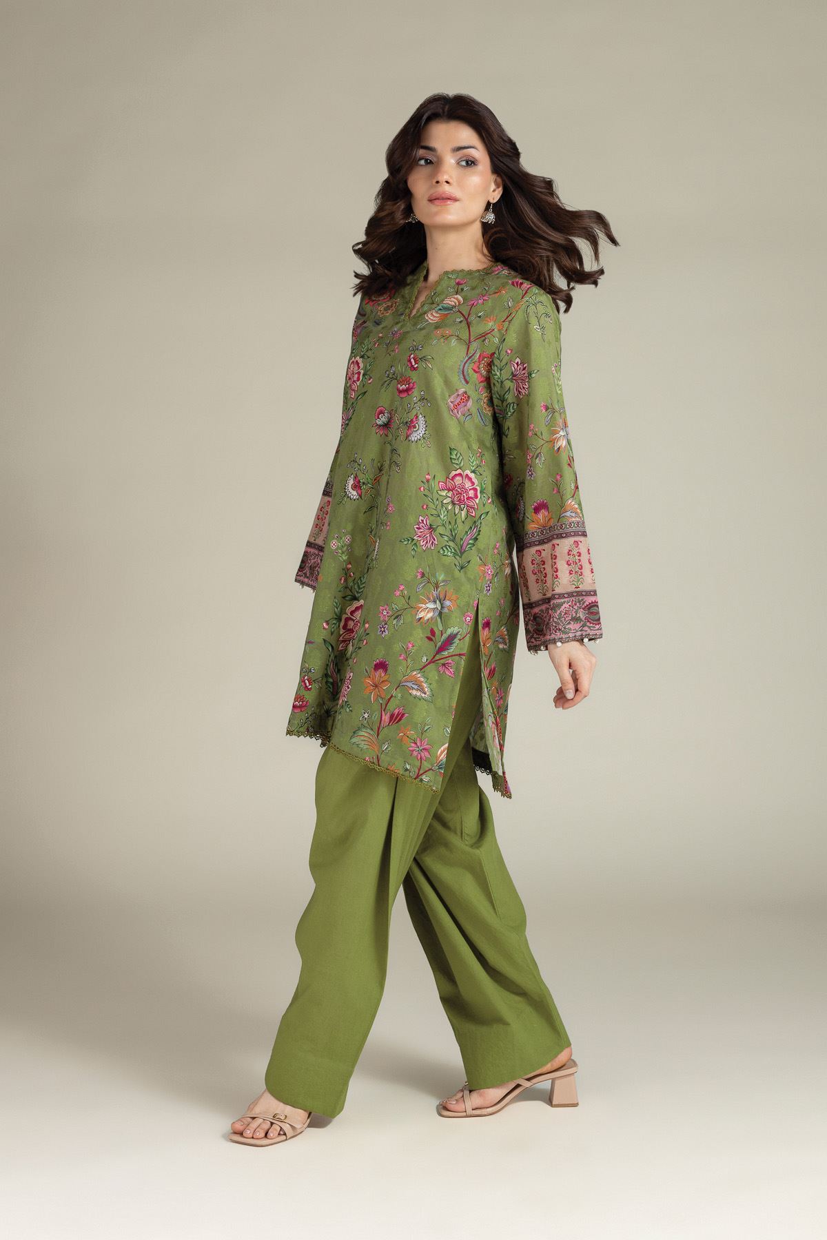 Printed Broshia Fabrics 2 Piece - A113-26-106EC2-VG