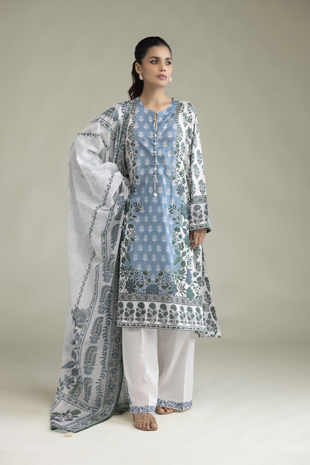 Embroidered Lawn Lawn Tailored 3-Piece - 1-26-102-A-F-VG