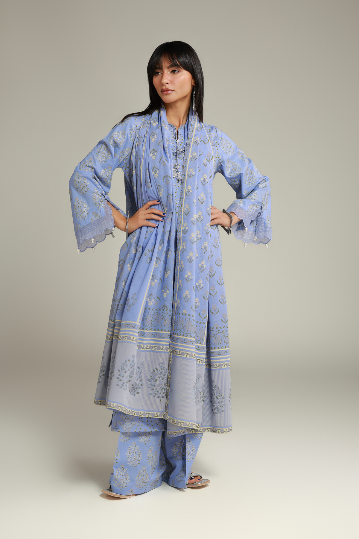 Printed Lawn Printed Lawn Dupatta - 26-02-1E13-06TA-VG