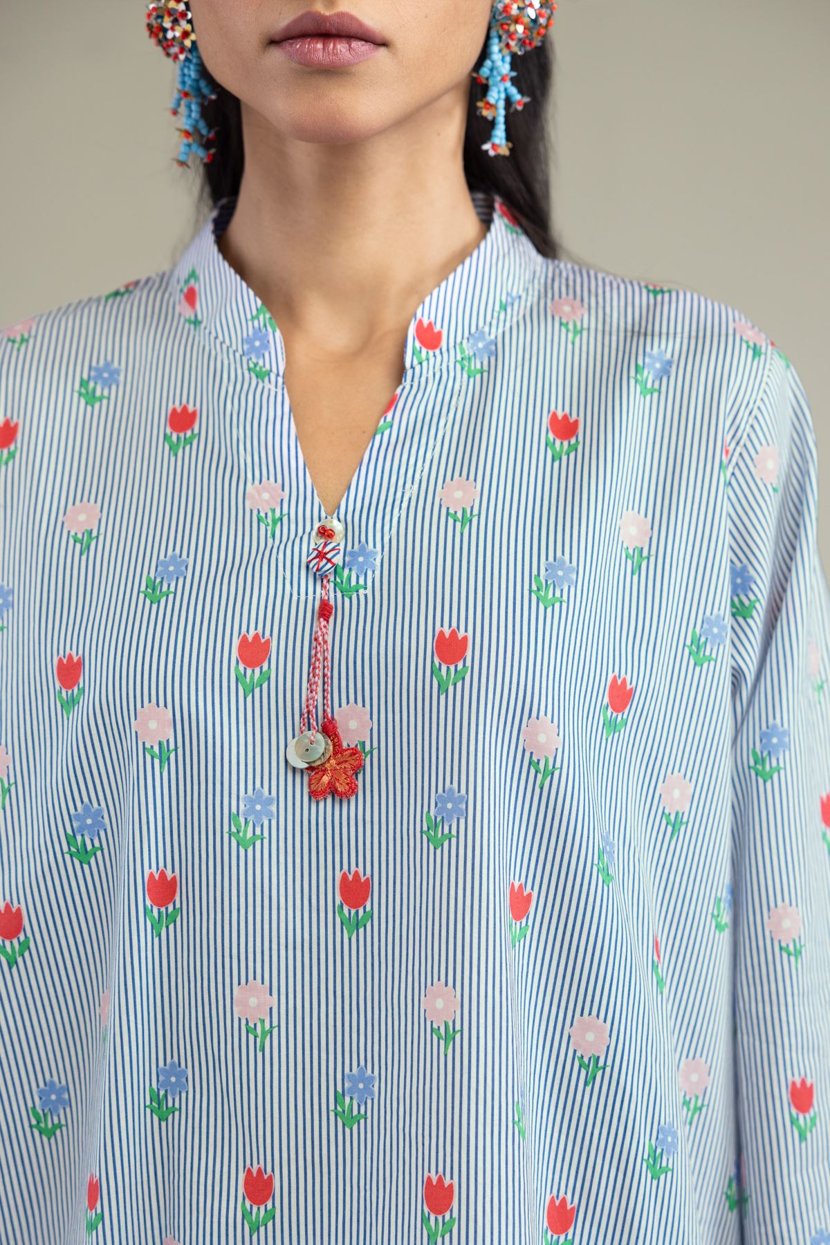Printed Cambric Short Cambric Kurta - 2-26-207-A-C1-VG