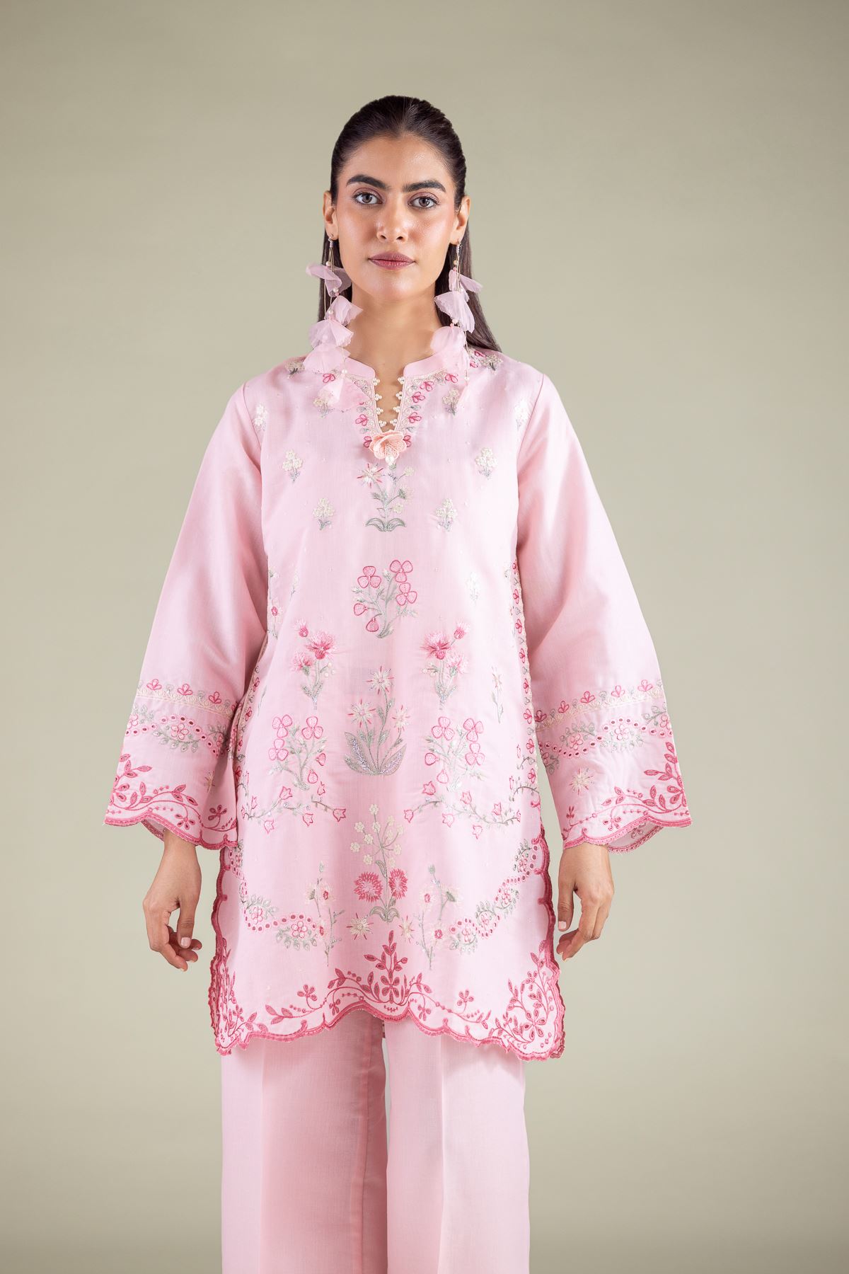 Embroidered Mesuri Kurta - 1-26-117-A-F-VG