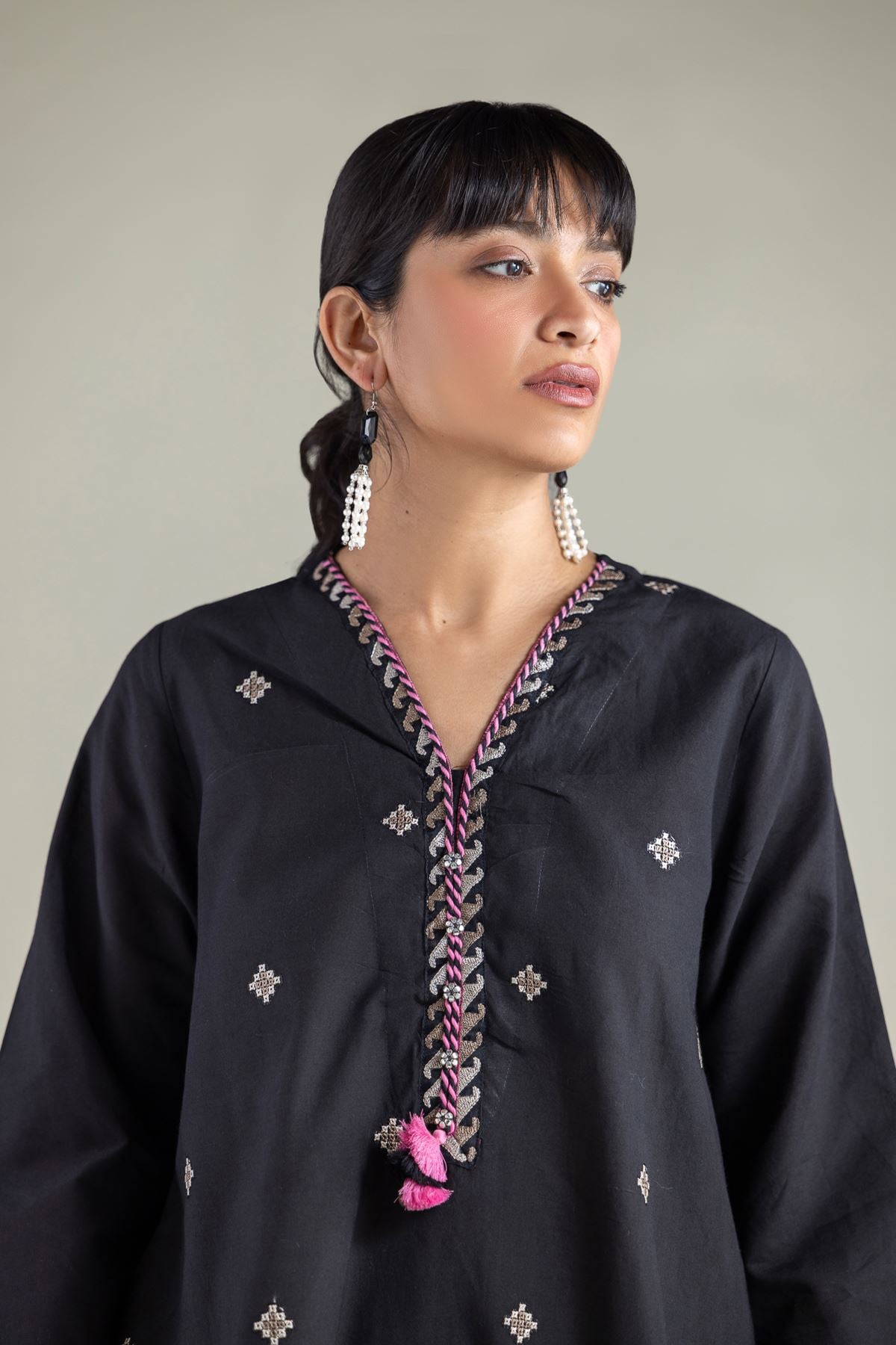 Embroidered Cambric Fabrics 2 Piece | Top and Bottom - A22-26-218FC1-VG