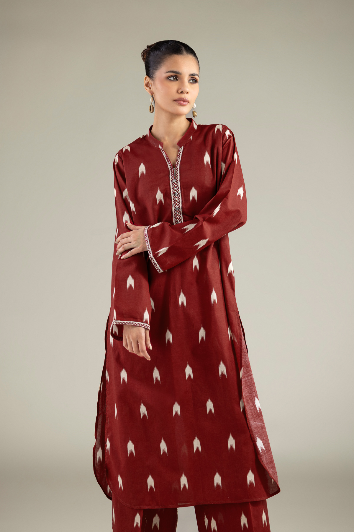 Embroidered Lawn Fabrics 2 Piece | Top and Bottom - A11-26-106FI2-VG