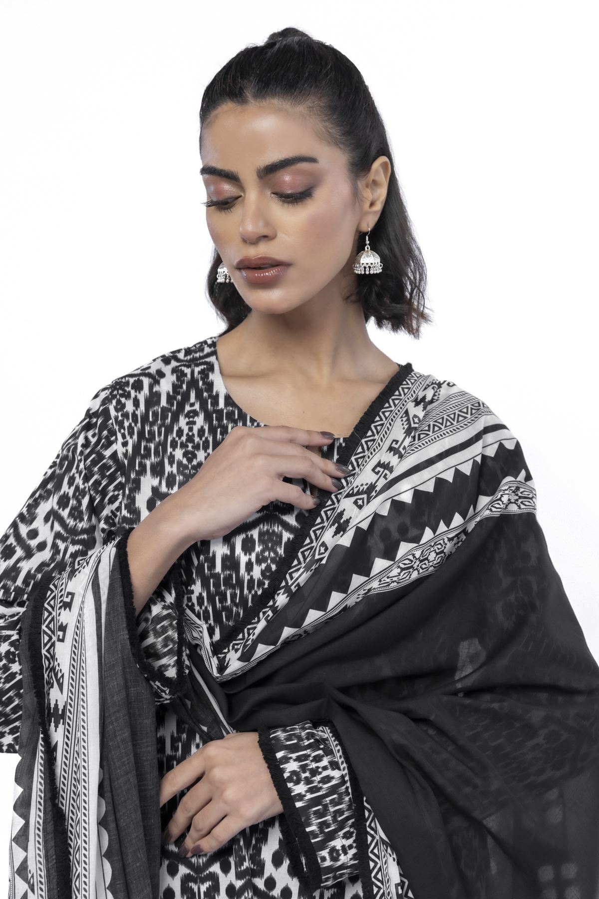 Printed Lawn Fabrics 3 Piece - CA02A-VG