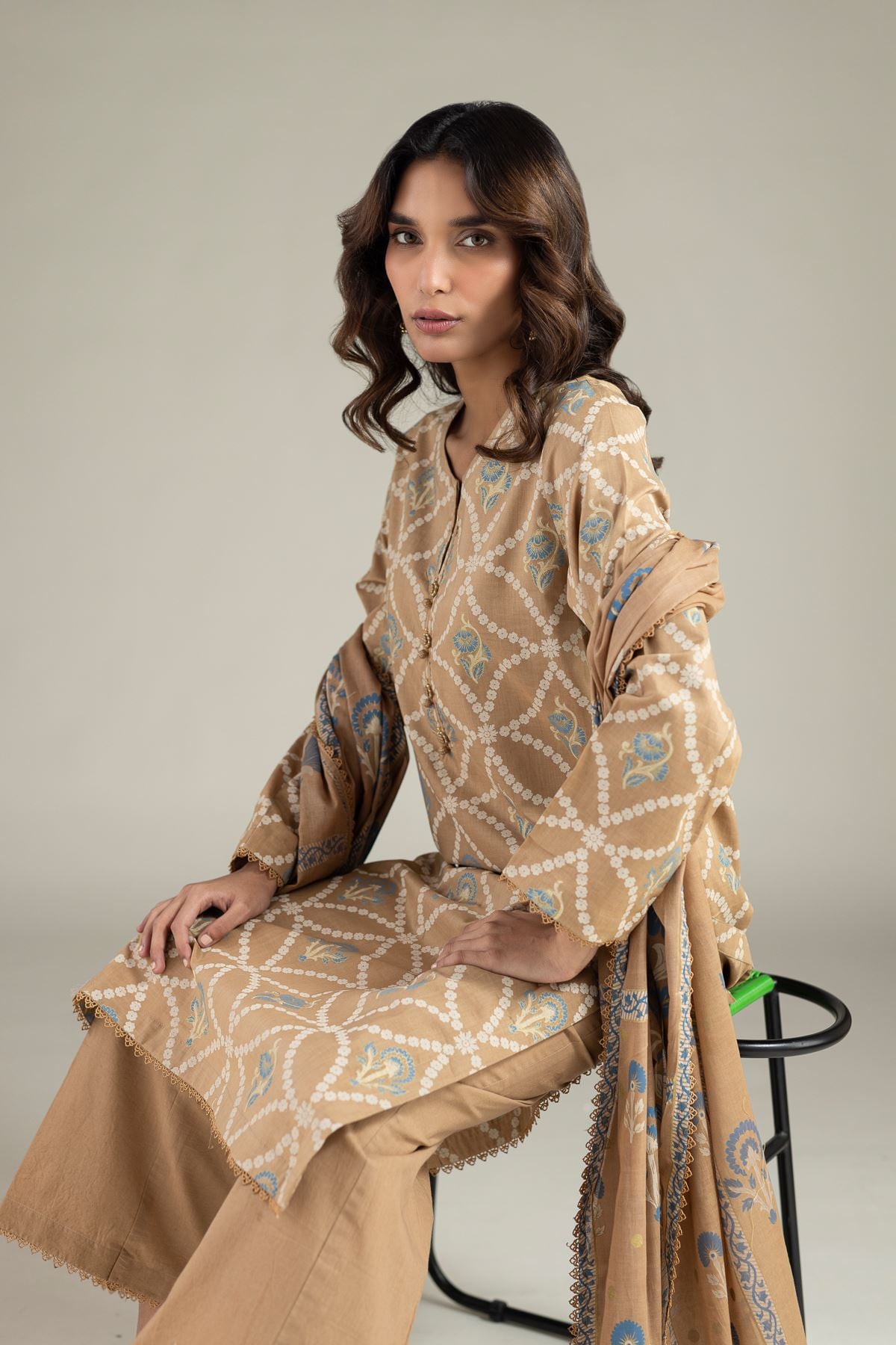 Printed Lawn Tailored 3 Piece - T-A22-26-107FA-VG