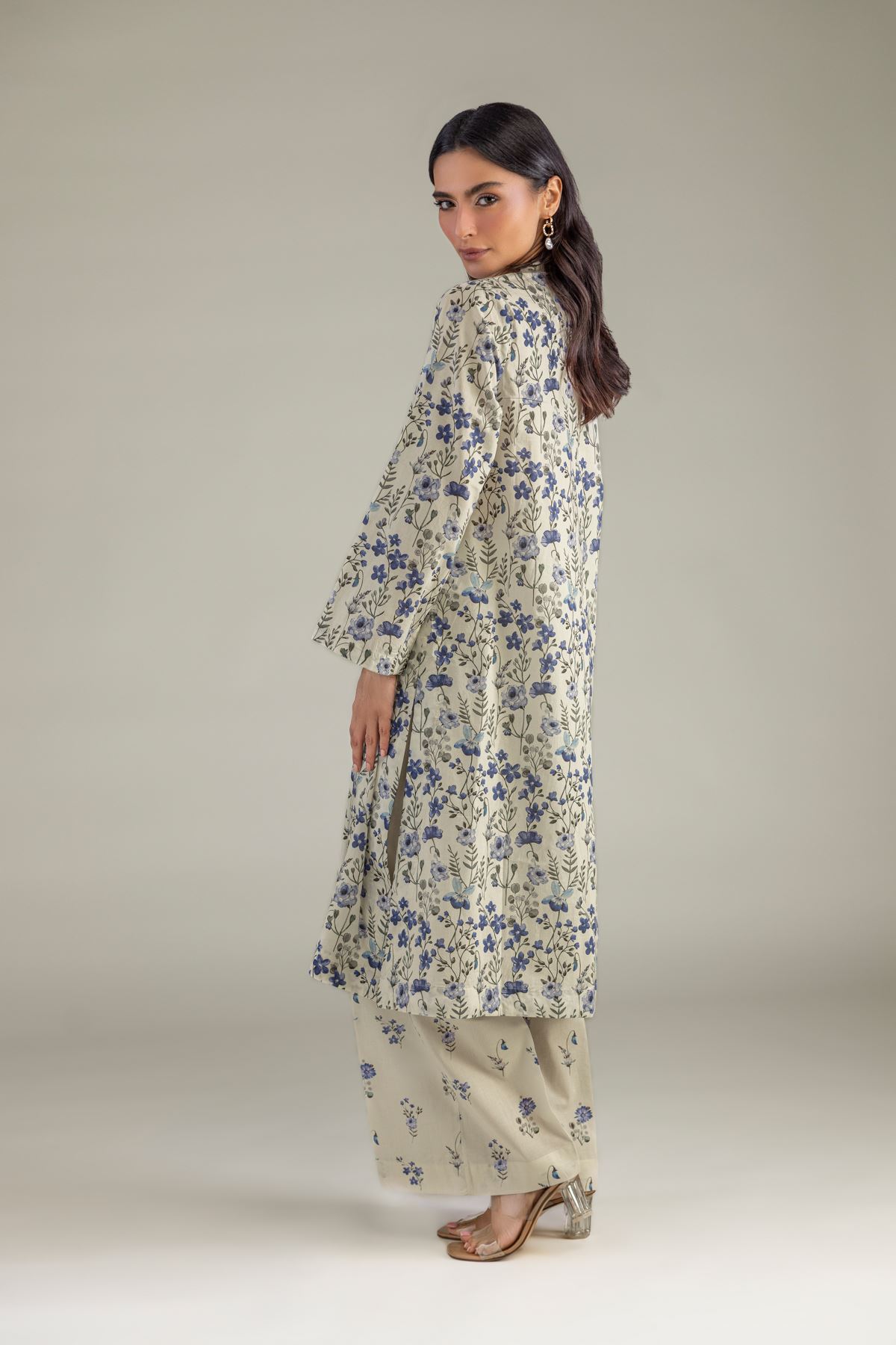 Printed Cambric Floral Cambric Pants - 1-26-332-B-E2-VG
