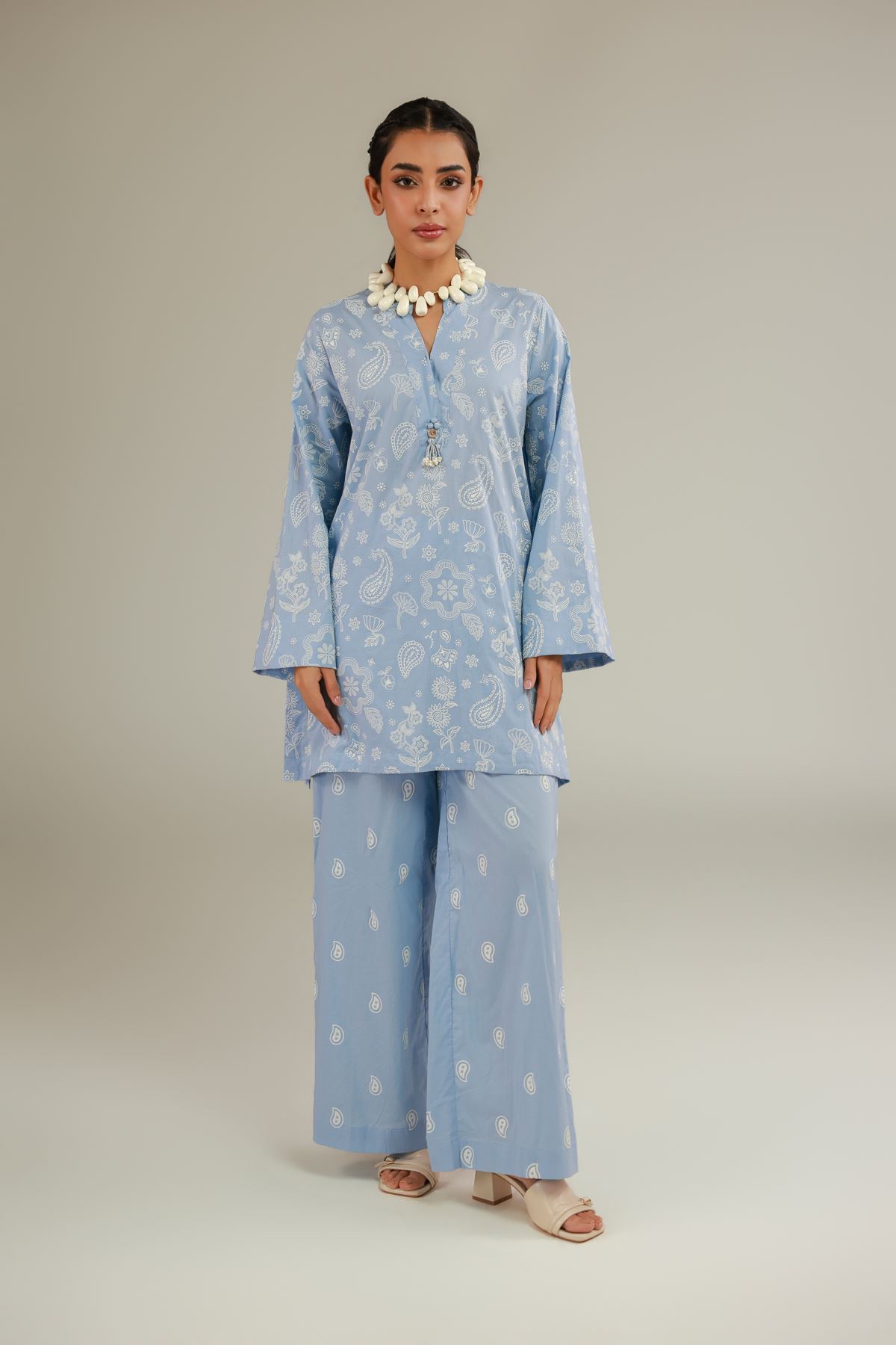 Cambric Blue Cambric Pants - 1-26-223-A-A1-VG