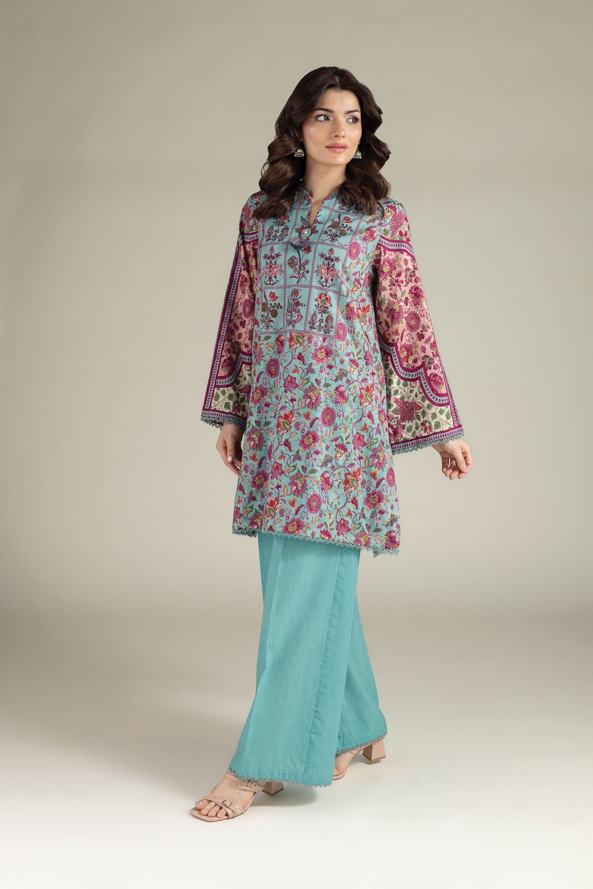 Printed Broshia Tailored 2 Piece - 1-26-143-A-B-VG