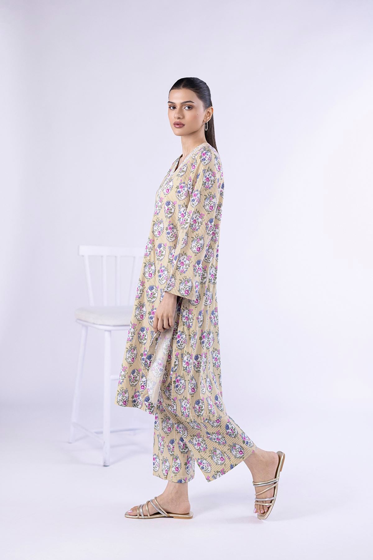 Printed Cambric Pants - 25-04EX20-02BA-VG