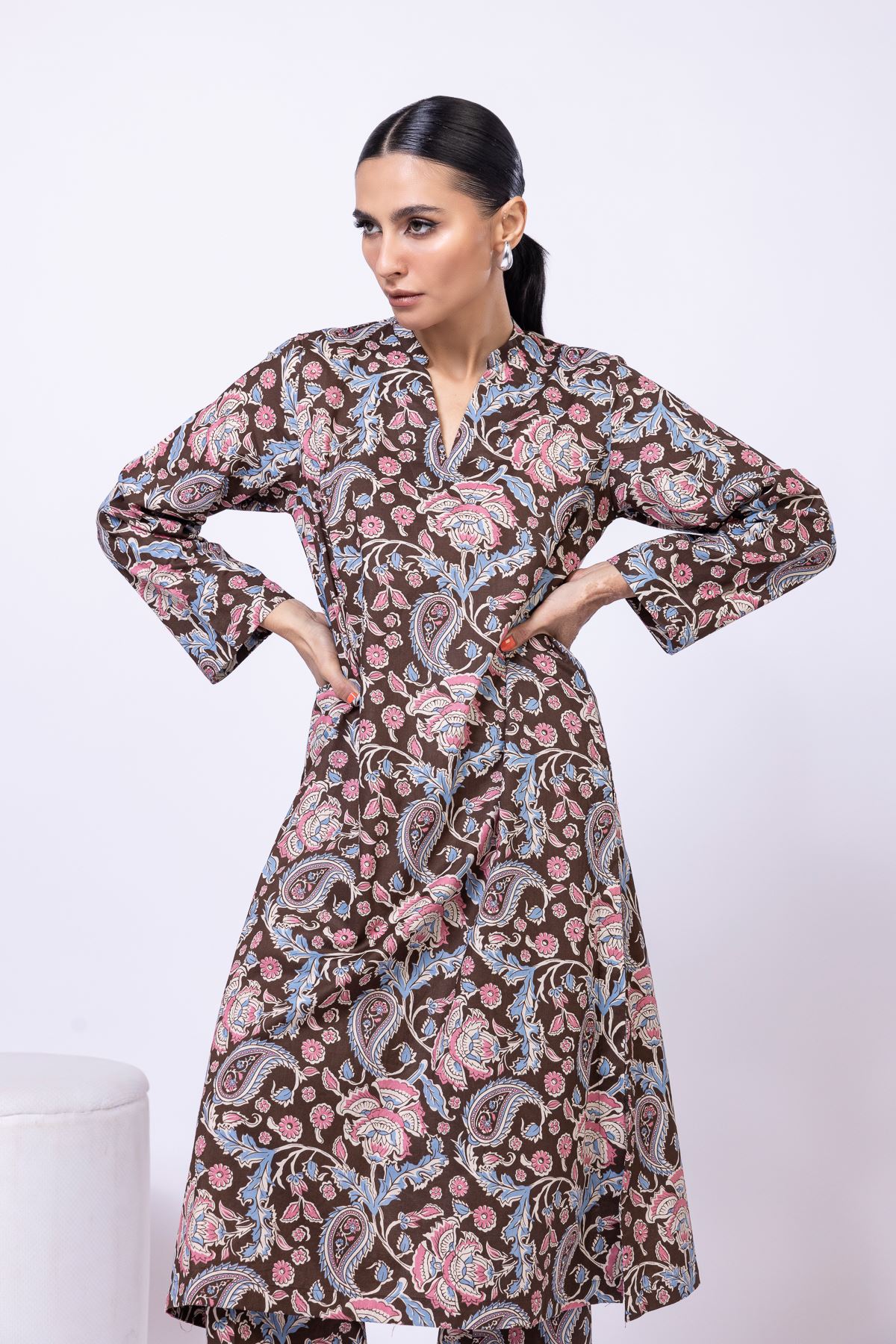 Printed Cambric Kurta - KW38A-VG