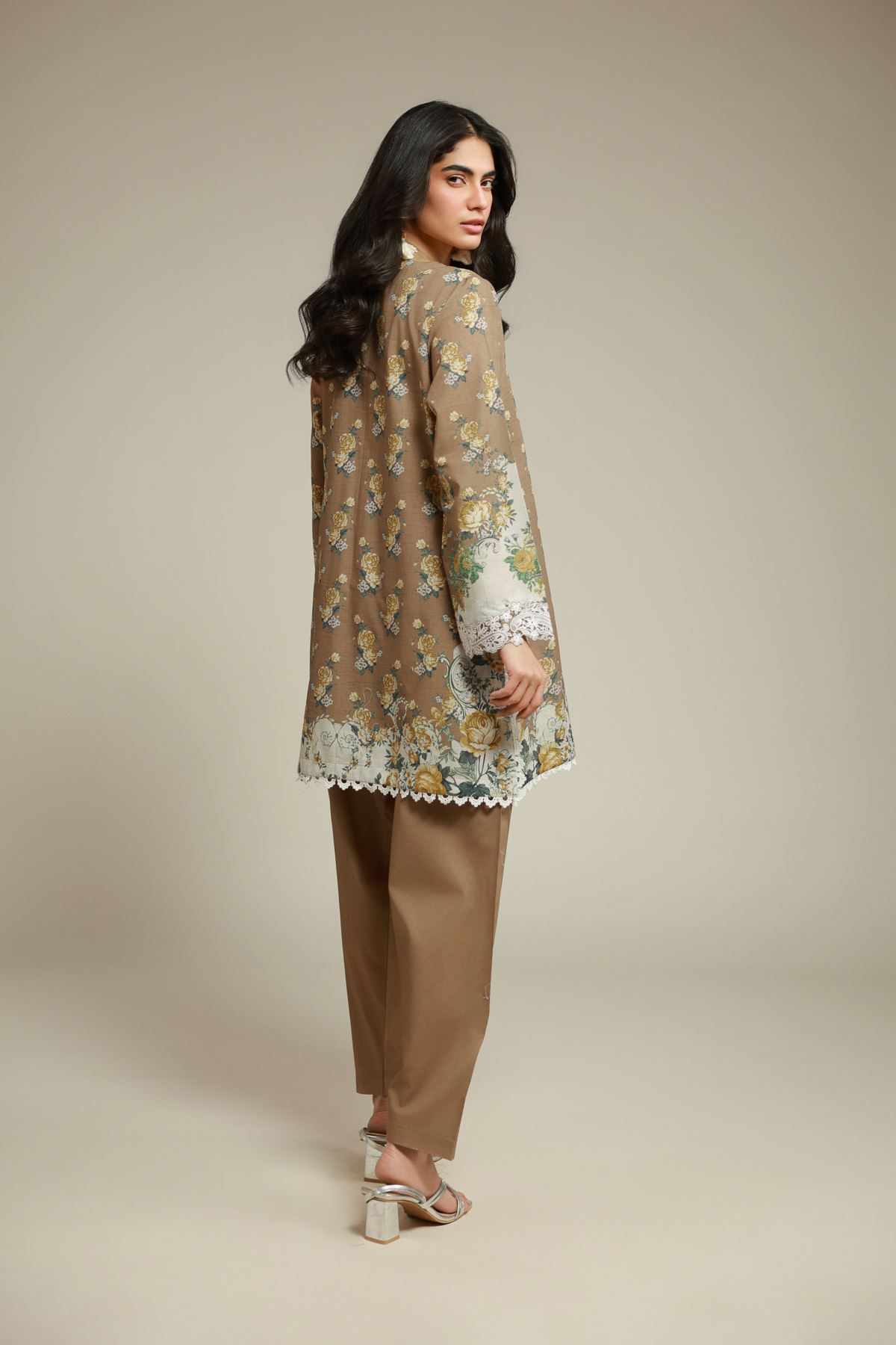 Embroidered Cambric Floral 2-Piece Co-ords - T-A113-26-111EE1-VG