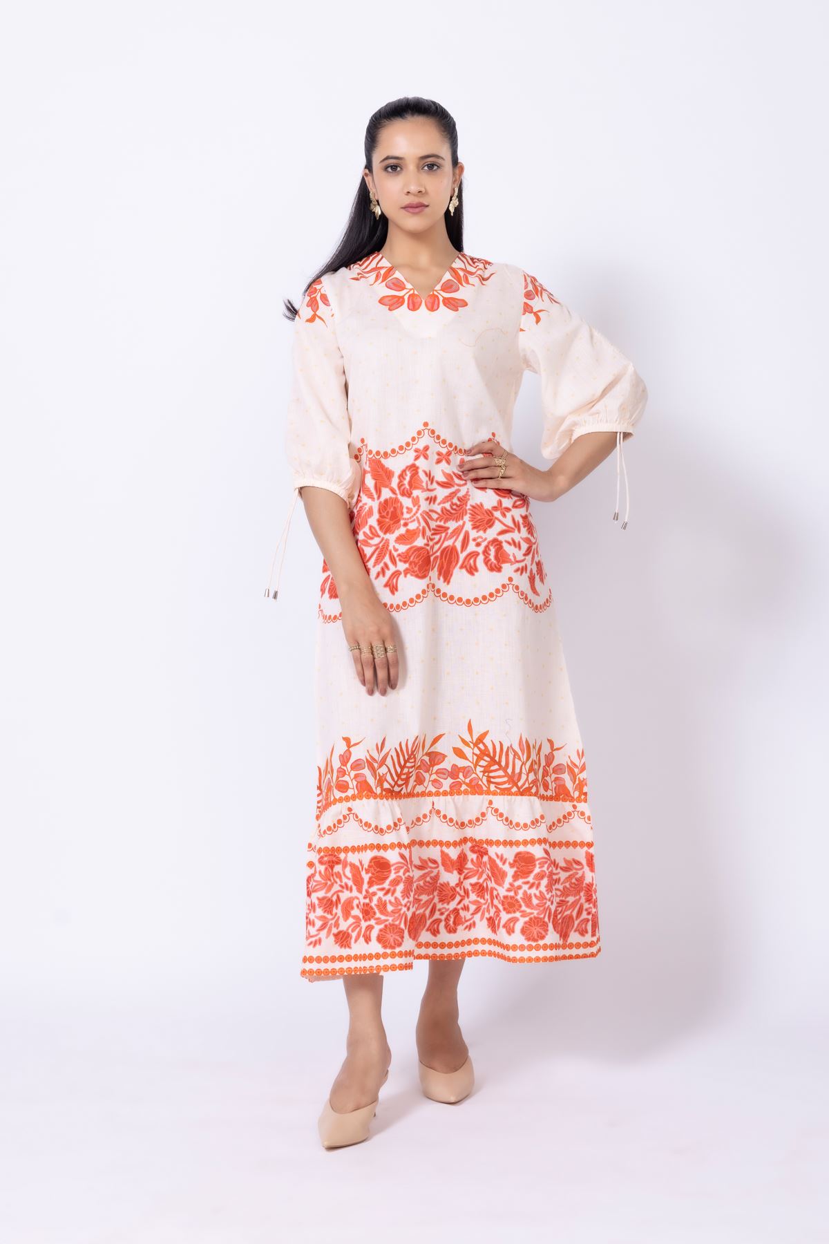 maxi floral dress near me Rialto Floral Chiffon Maxi Dress- Women's Designer Luxury Dresses