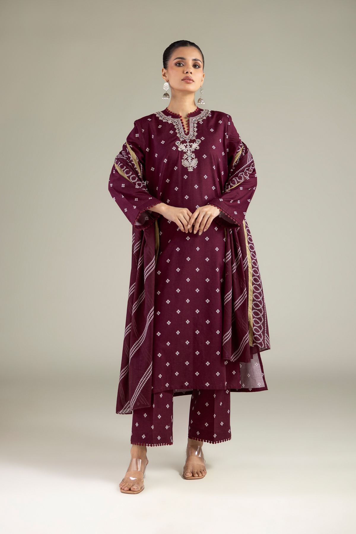 Embroidered Lawn Tailored 3-Piece Lawn - T-A11-26-108FE2-VG