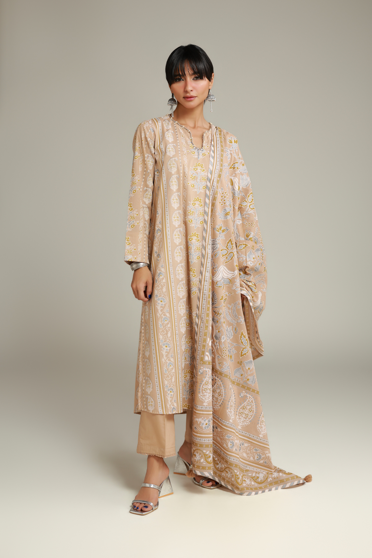 Printed Lawn Printed Lawn Dupatta - 1-26-228-A-I2-VG