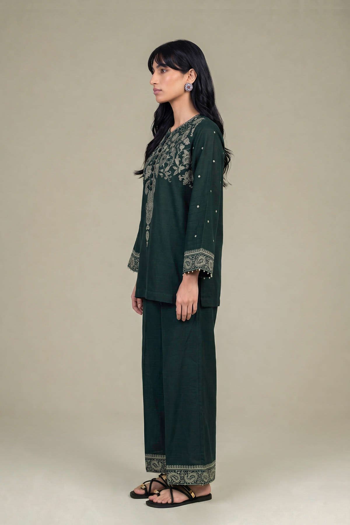 Printed Light Khaddar Light Khaddar Kurta - 2-26-308-A-G1-VG