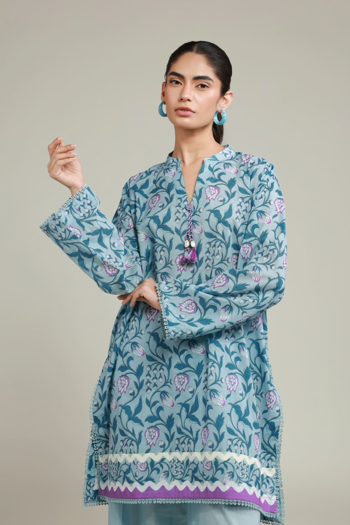 Printed Cambric Fabrics 2 Piece | Top and Bottom - A22-26-102FG1-VG