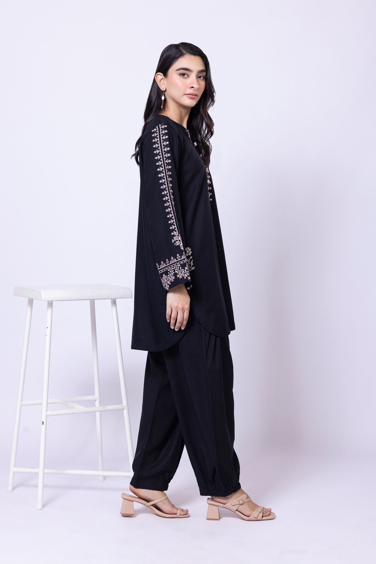 Dyed Dull Raw Silk Pants - 25-10-12E5-02BA-VG