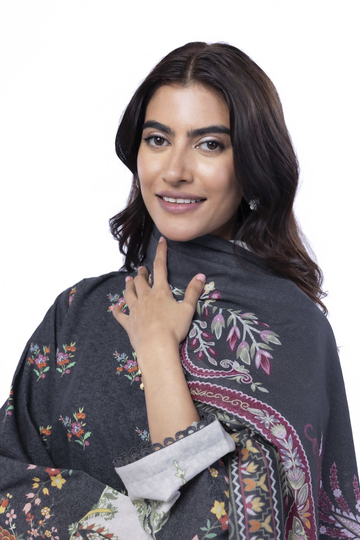 Printed Karandi Fabrics 3 Piece - KRN01B-VG