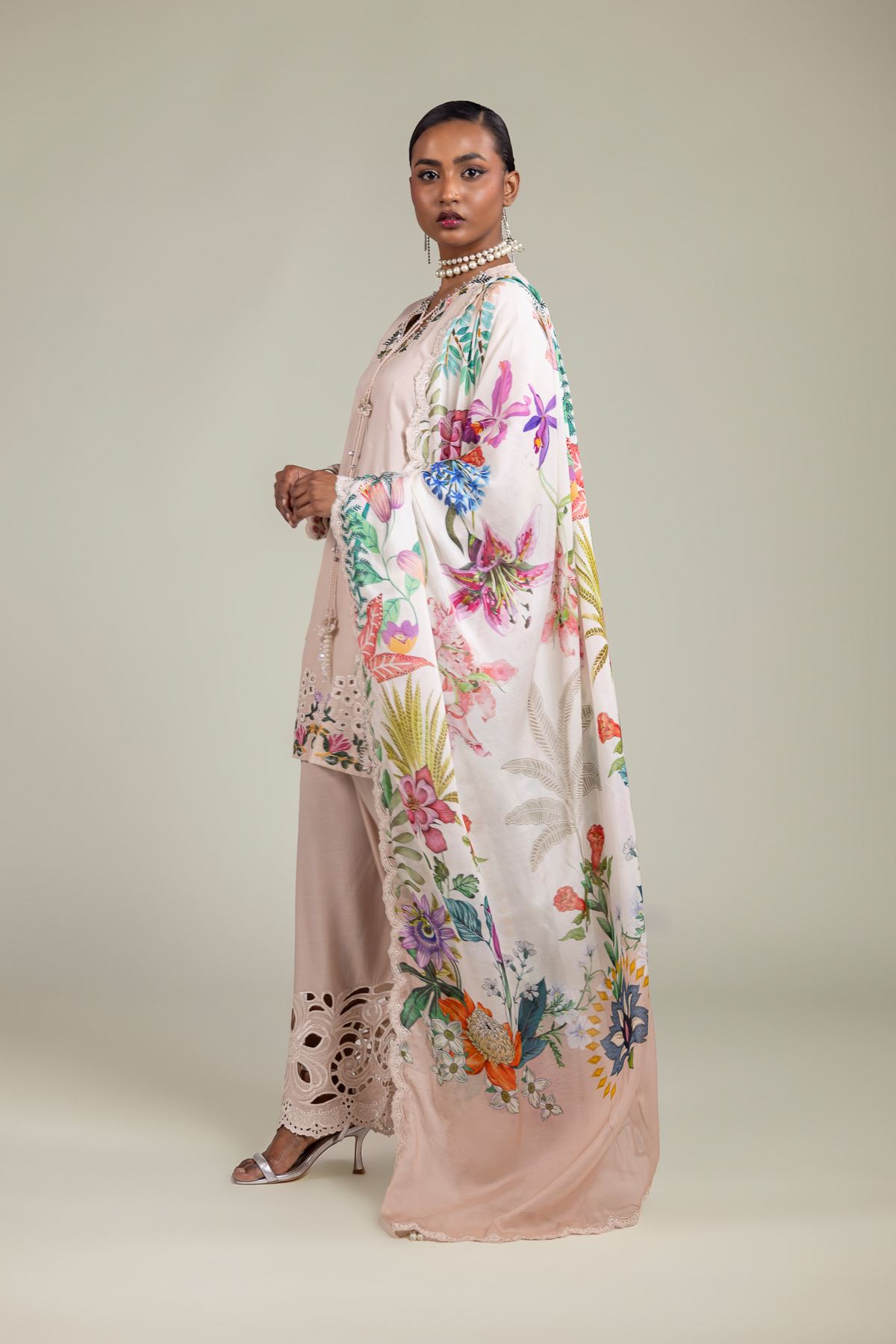 Raw Silk 3-Piece Dress - 1-26-110-A-A-VG
